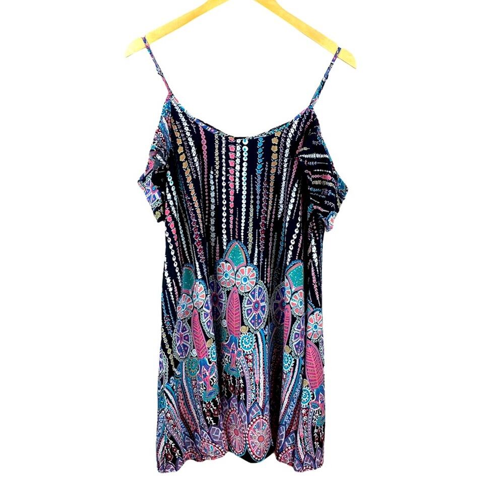 Love Riche Off the Shoulder Boho Dress Size Medium